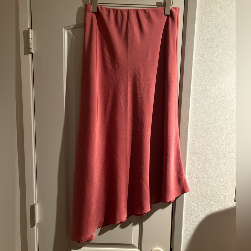 ALC asymmetric rose pedal skirt